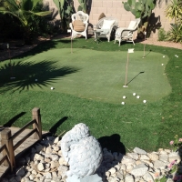 Plastic Grass Bonsall, California Putting Green, Backyard Landscape Ideas