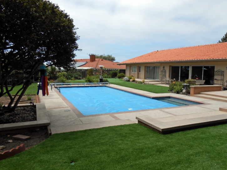 Artificial Grass Installation National City, California Landscape Rock, Backyard