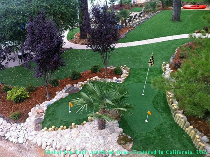 Artificial Turf Installation Chula Vista, California Putting Green, Beautiful Backyards