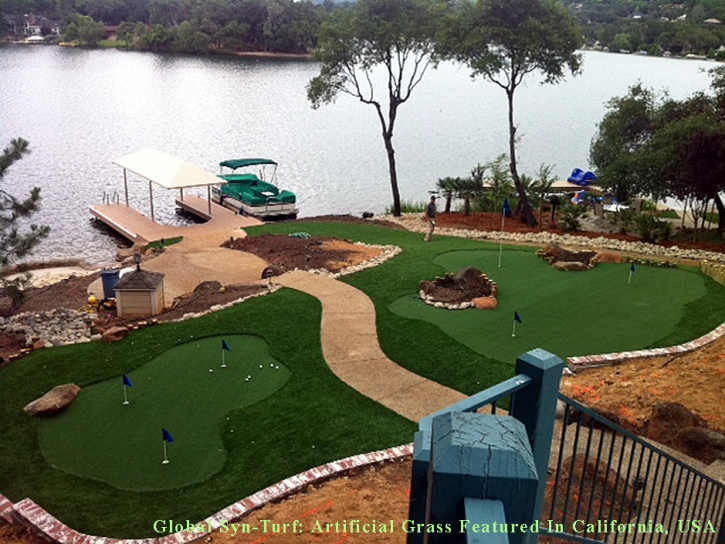 Grass Turf La Mesa, California Artificial Putting Greens, Backyard Makeover