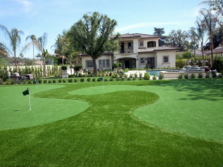 Synthetic Grass Bostonia, California Putting Green Carpet, Front Yard Ideas