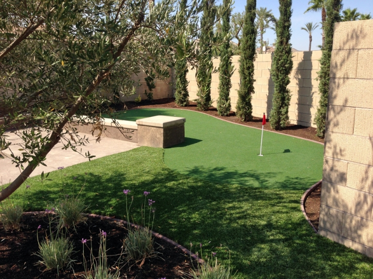 Turf Grass Casa de Oro-Mount Helix, California Putting Green Flags, Backyard